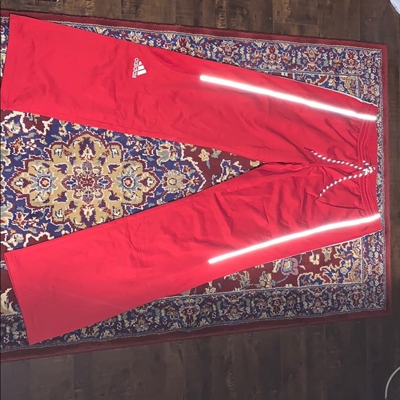 Adidas red track pants vintage style - Picture 2 of 4